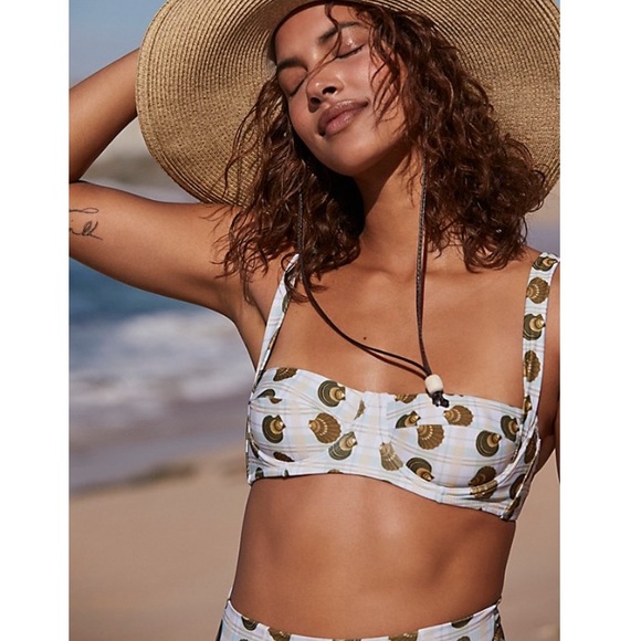 CAROLINA K BIKINI TOP | Carmel Shell Bikini Top Only NWT (From Free People)